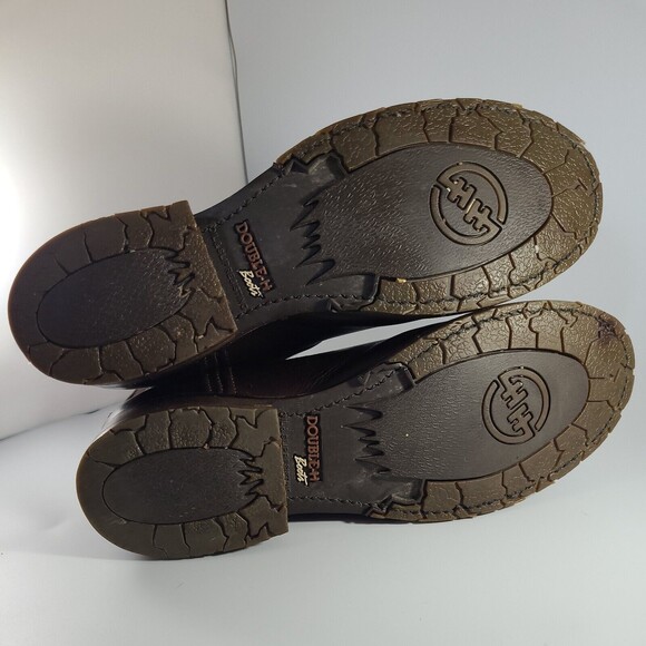 Double H Round Toe Harness Leather Boot DH2510 Sz 9.5 D Chocolate Brown - Picture 6 of 9